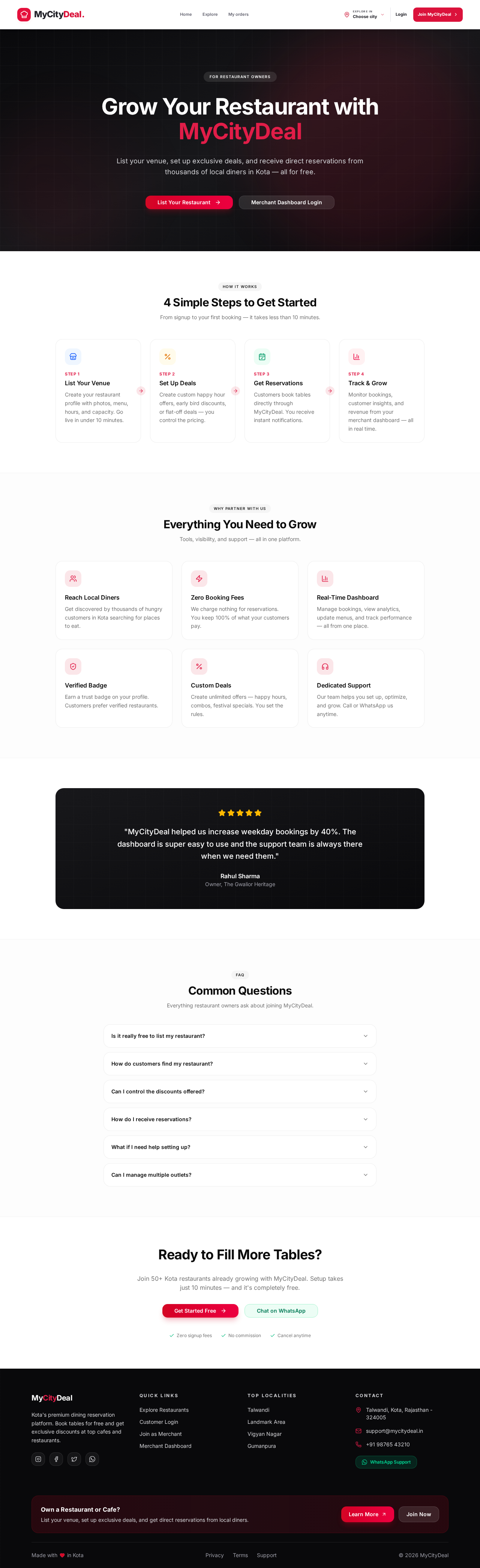 For Owners marketing page